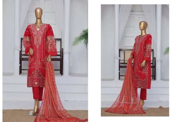 Bin Saeed Embroidered Cotton Suit