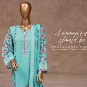 Bin Saeed Printed Cotton Suit