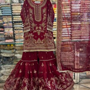 Handmade Organza Gharara