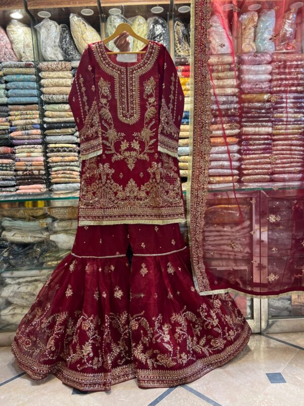 Handmade Organza Gharara